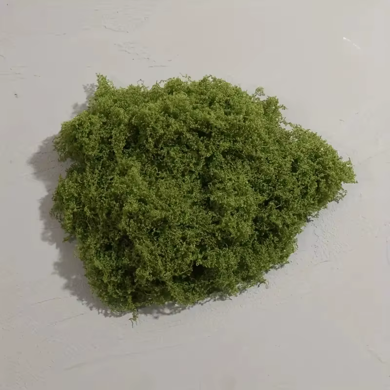 Plantes vertes artificielles en Polyester, environ 20g, mousse, herbe, maison, salon, jardin, décora