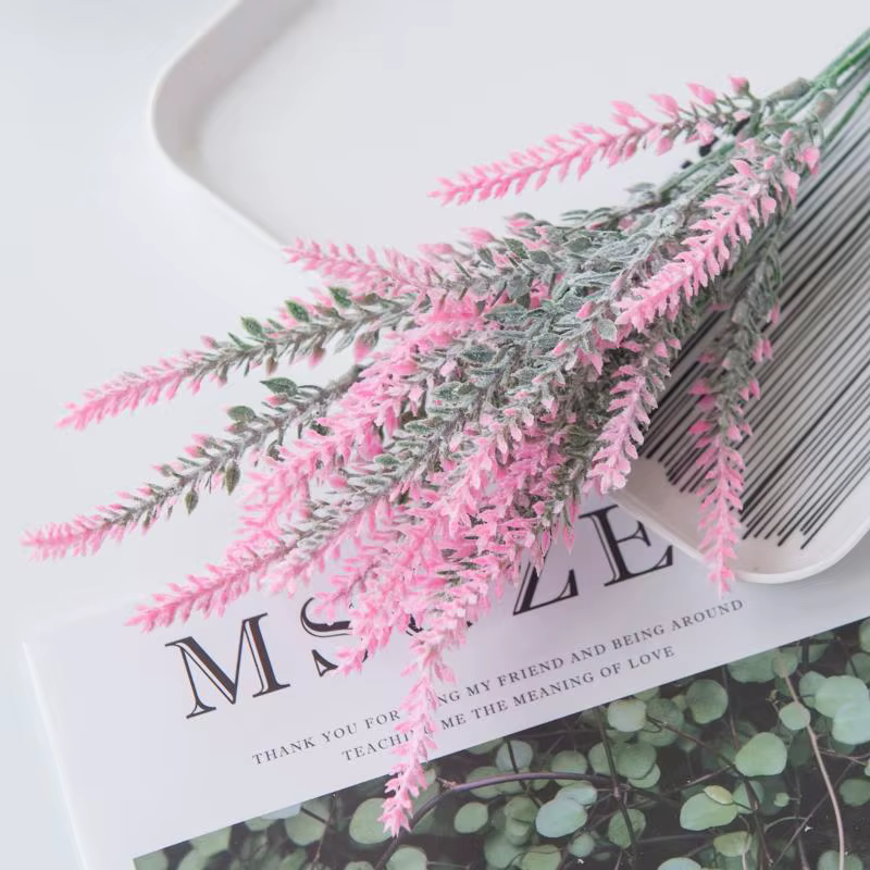 Plantes artificielles Scrapbook, Vases à lavande en plastique, décoration de maison, pot de fleurs o