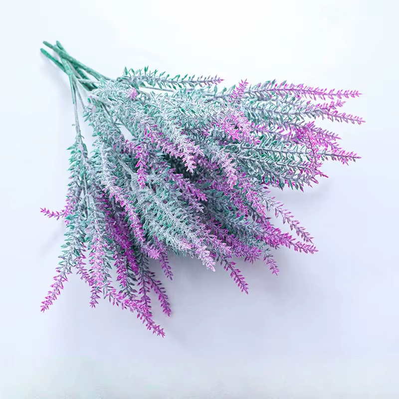 Fausses fleurs de lavande artificielles, 4 pièces, plantes en plastique, fleur violette pour la mais