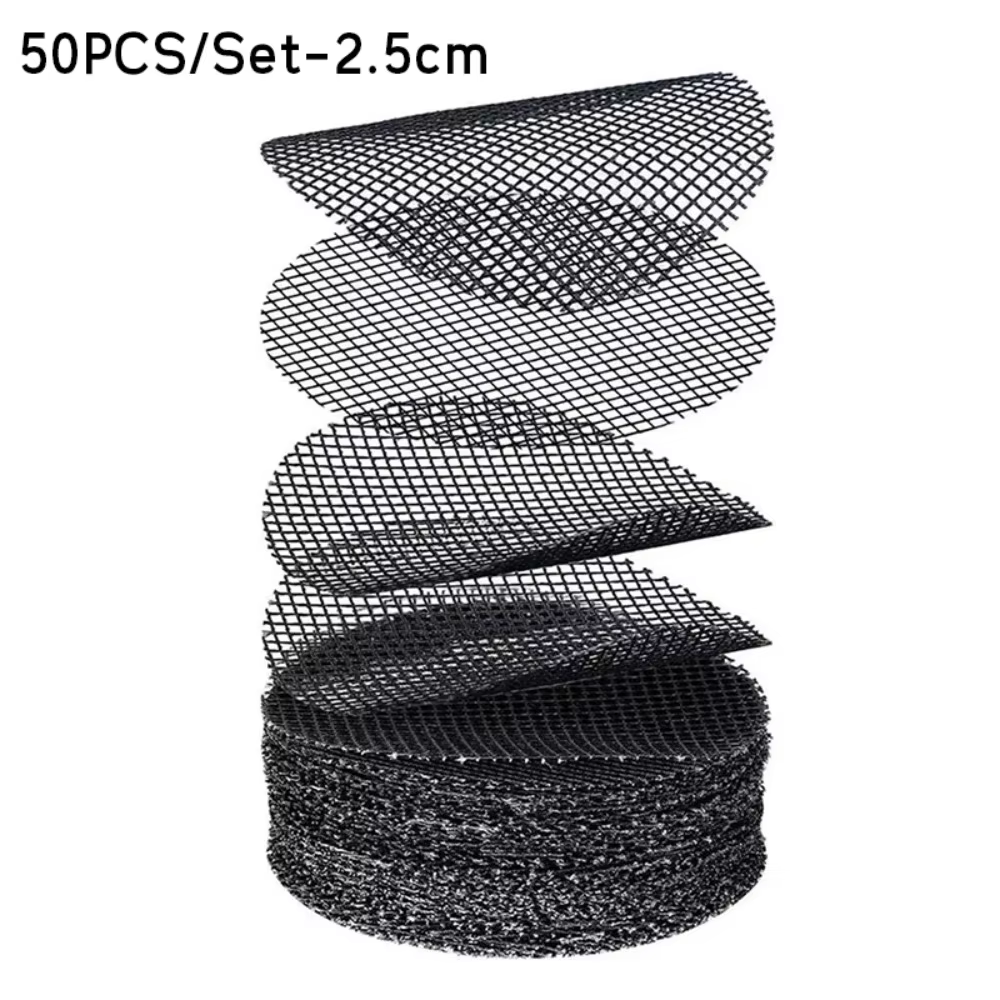 Coussin en maille pour trou de Pot de fleur en plastique, 50 pièces/ensemble, empêche la perte de so