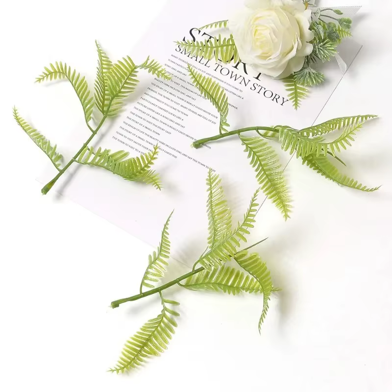 Plantes artificielles vertes feuilles fête maison mariage décor accessoires bricolage gâteau boîte à