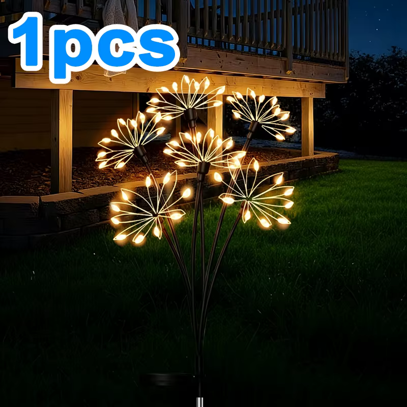 Lampes solaires LED en forme de fleur, étanches, pour décoration de jardin, ambiance féerique, feux 
