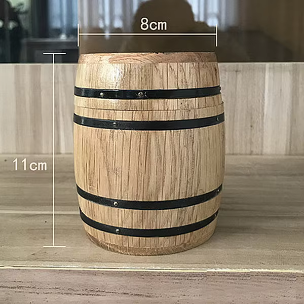 Décor rustique de baril de vin, jardinière en bois de chêne, Bar à domicile, accessoires de mariage,