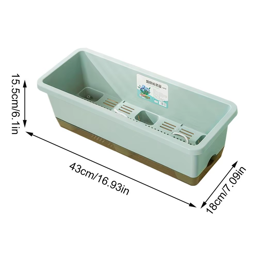 Pots de plantes auto-arrosants, conteneurs pour légumes avec trou de drainage et corde absorbante, p