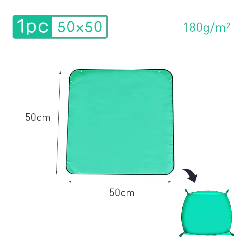 Tapis de plantation pliable et imperméable, tapis de jardin, tapis d'empotage pour pot de fleurs, tr
