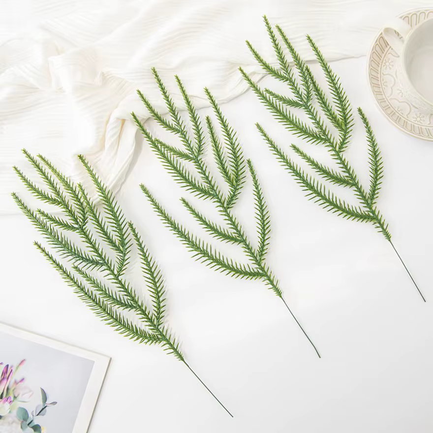 5pcs Artificialplant en plastique aiguilles de pin Accueil vase festival fête En Plein Air Jardin co