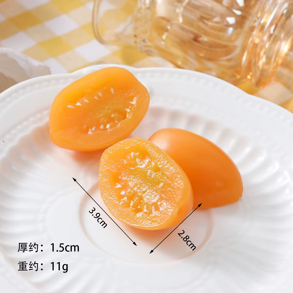 Tomates cerises artificielles en PVC, petites tomates décoratives pour la maison, la table et les vi