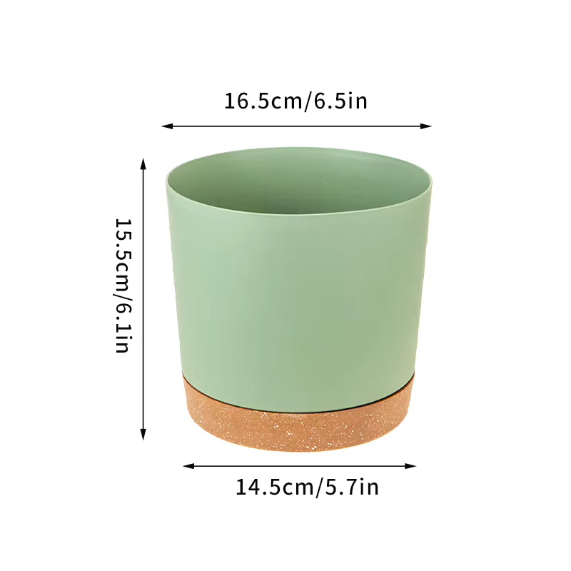 Jardinières paresseuses à arrosage automatique, Pots de plantes en plastique avec trous de Drainage 