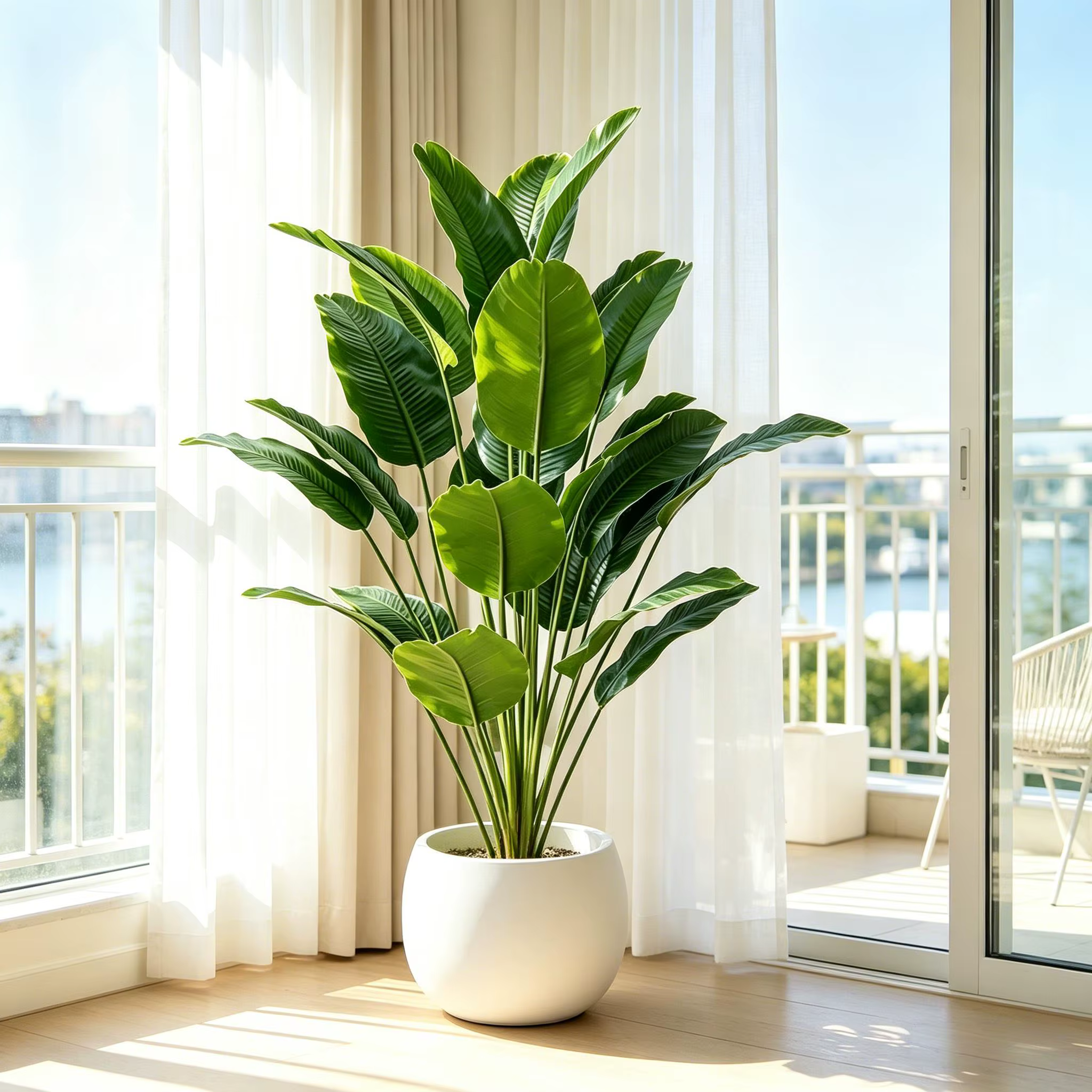 Plantes artificielles de grande taille 67-112 cm, arbre oiseau de paradis, feuilles de bananier arti