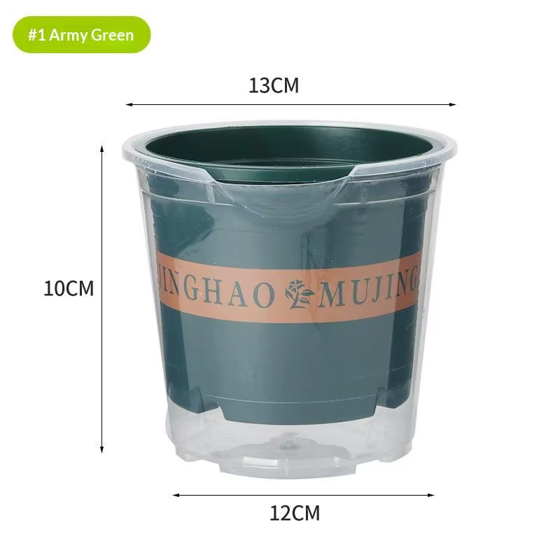 Pot de fleurs en plastique auto-arrosant à double couche pour plantes hydroponiques, bonsaïs, vases,