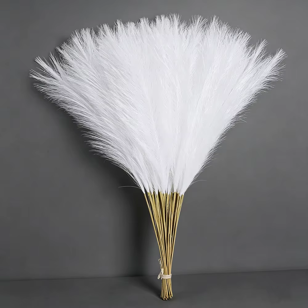 Bouquet artificiel réaliste d'herbe de la pampa de 55 cm, idéal pour la décoration intérieure, les v