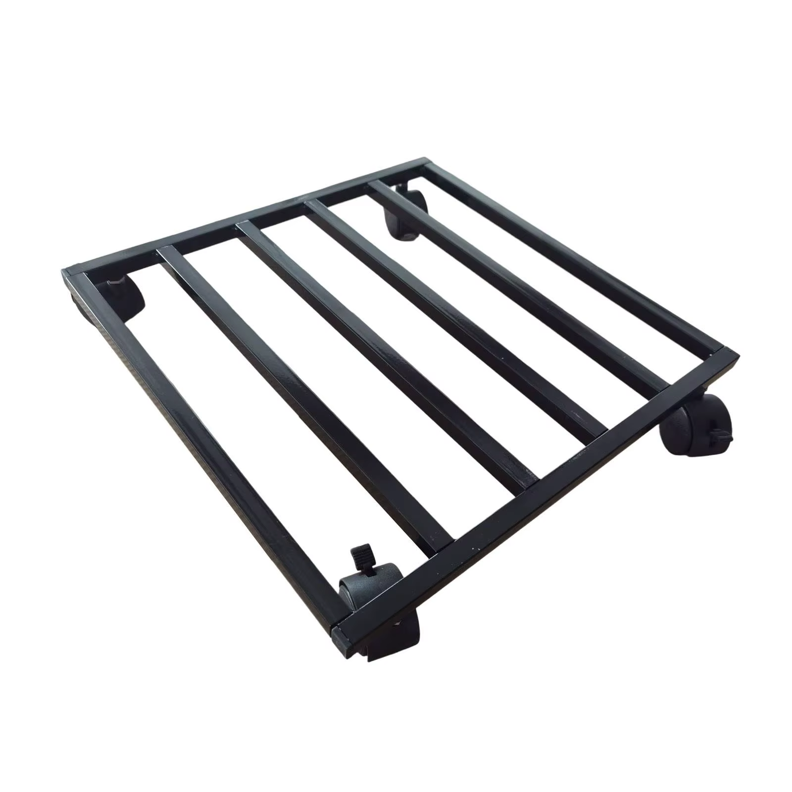 Support de Pot de fleur avec roue, support carré en fer, support de jardinière Mobile robuste pour i