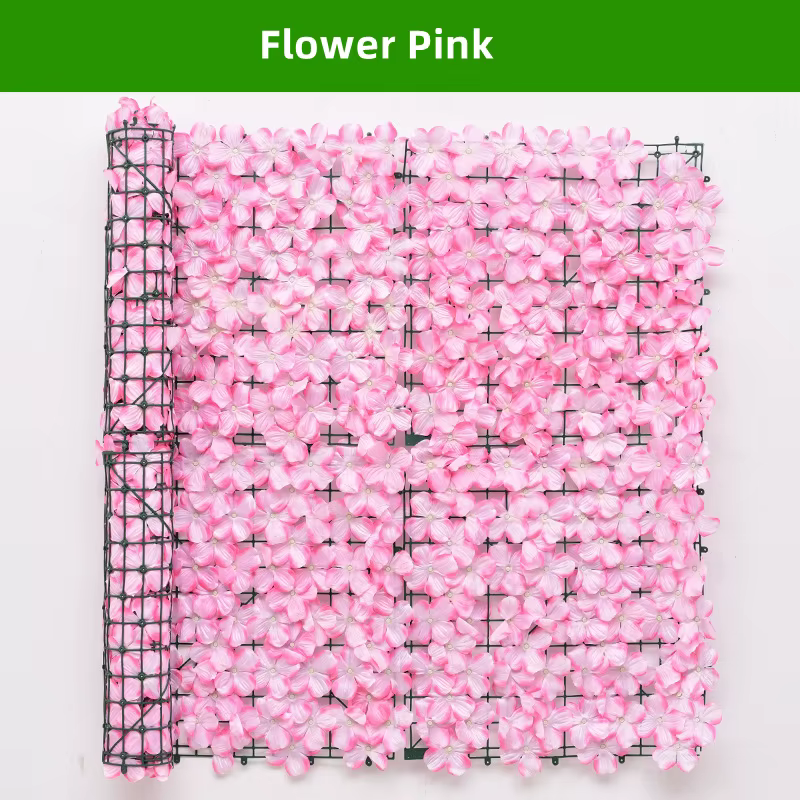 Clôture à Fleurs Artificielles pour Jardin, Panneaux Muraux de Haie Florale pour Arrière-Plan de Mar