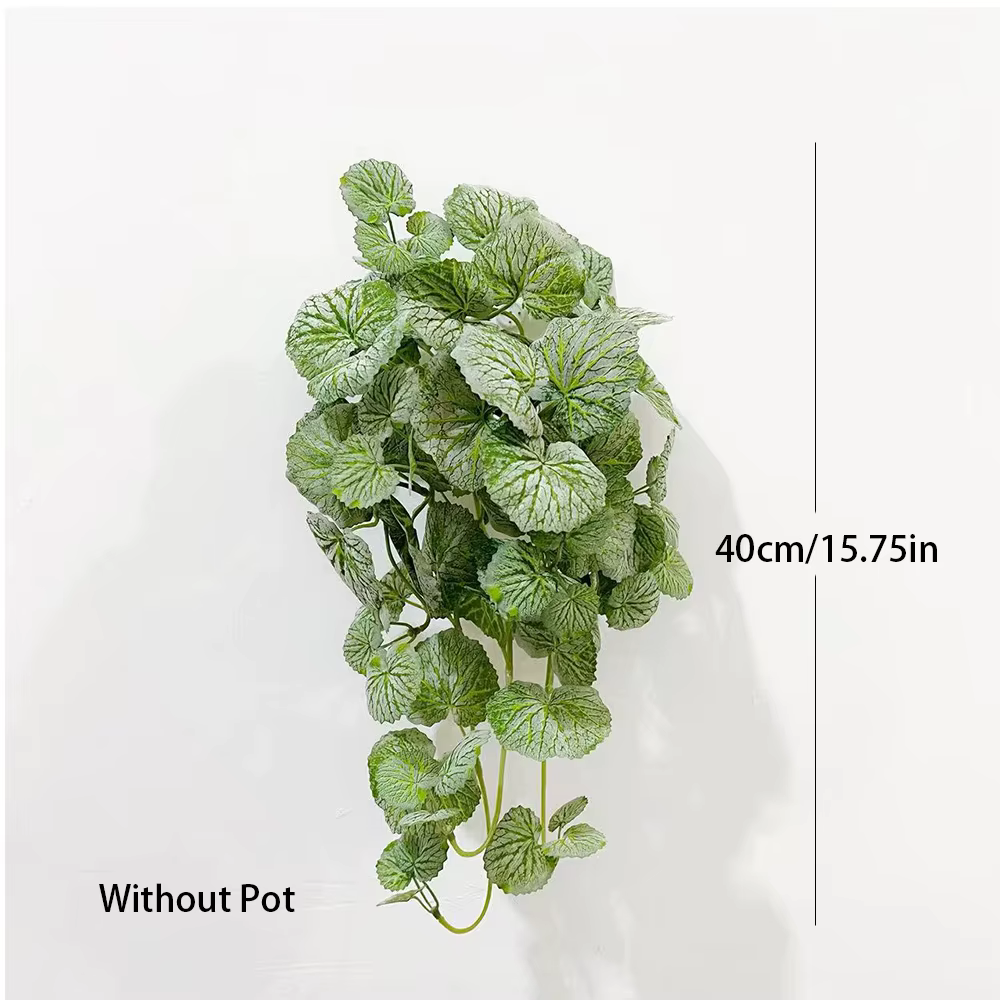 Fausses plantes suspendues 40-100cm, plante de bégonia artificielle, vignes, feuilles murales en soi