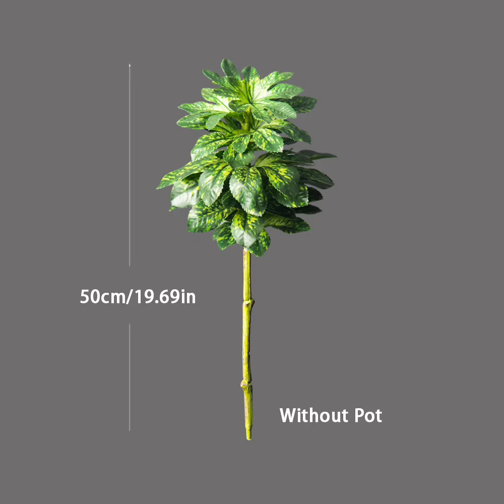 Grandes plantes artificielles Monstera de 50-92 cm, fausses feuilles de palmier, feuilles vertes de