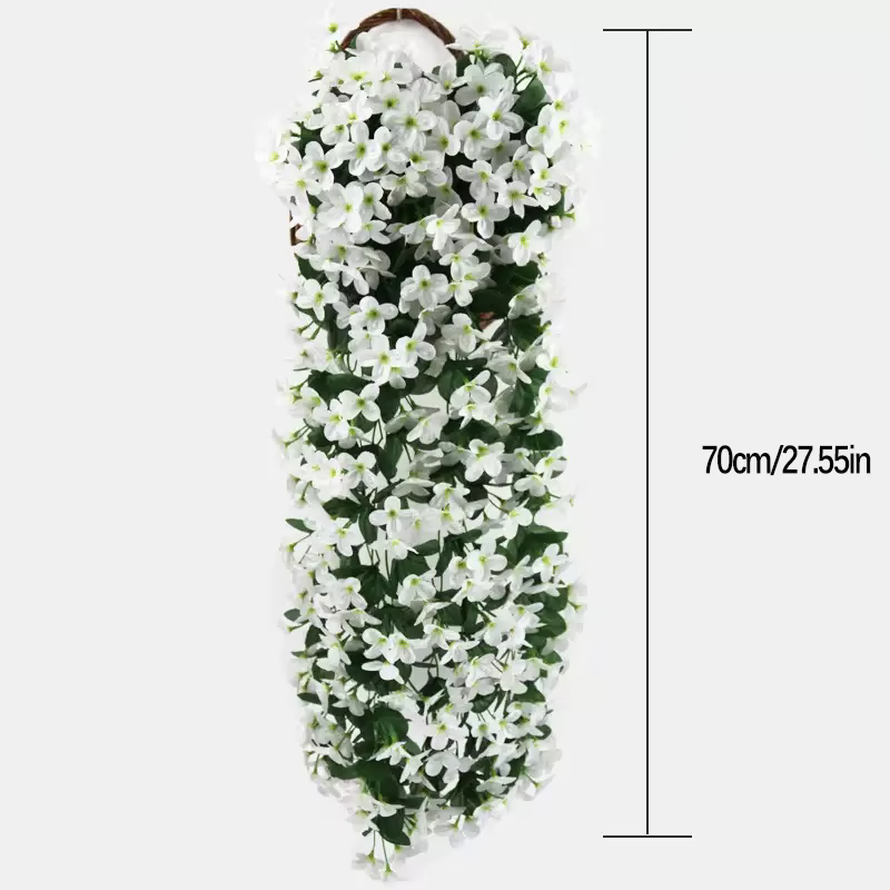 Fleur artificielle violette de 70 cm pour fête, mariage, salon, décoration de festival, DIY, panier