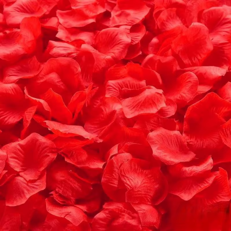 2000 pièces de pétales de Roses en soie, fleurs dispersées à la main pour mariage, Confession de la 