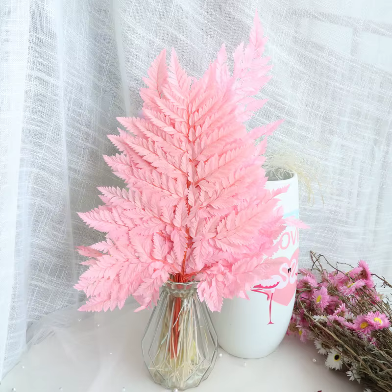 Fleurs de fougère naturelle pour la décoration intérieure, aide à la fraîcheur, fleurs de bricolage,