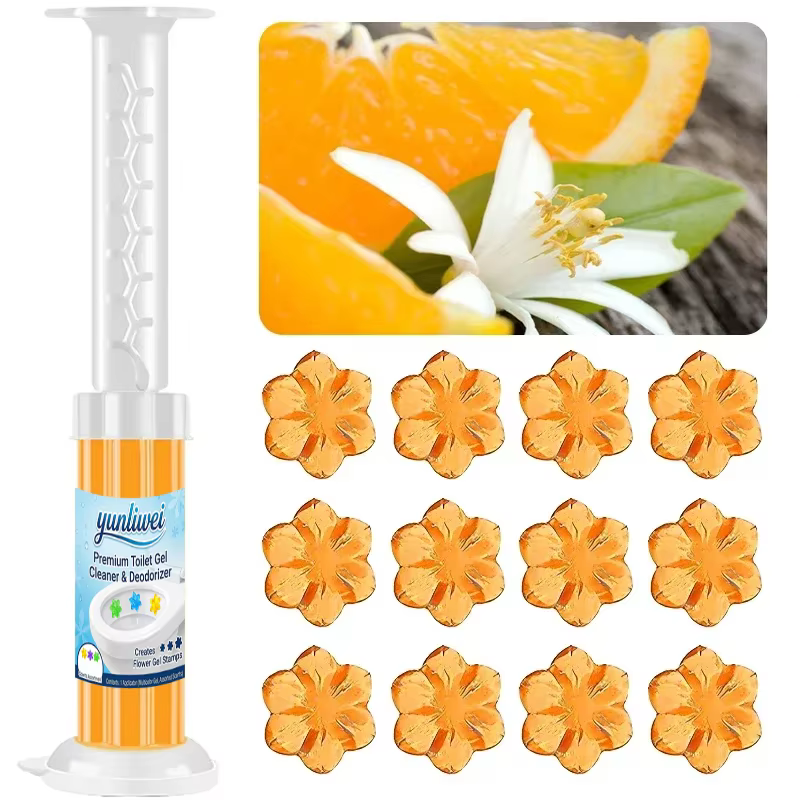 Yunliwei Gel Nettoyant WC en Forme de Fleur, Désodorisant WC, Désodorisant d'Ambiance, Détergent Aro