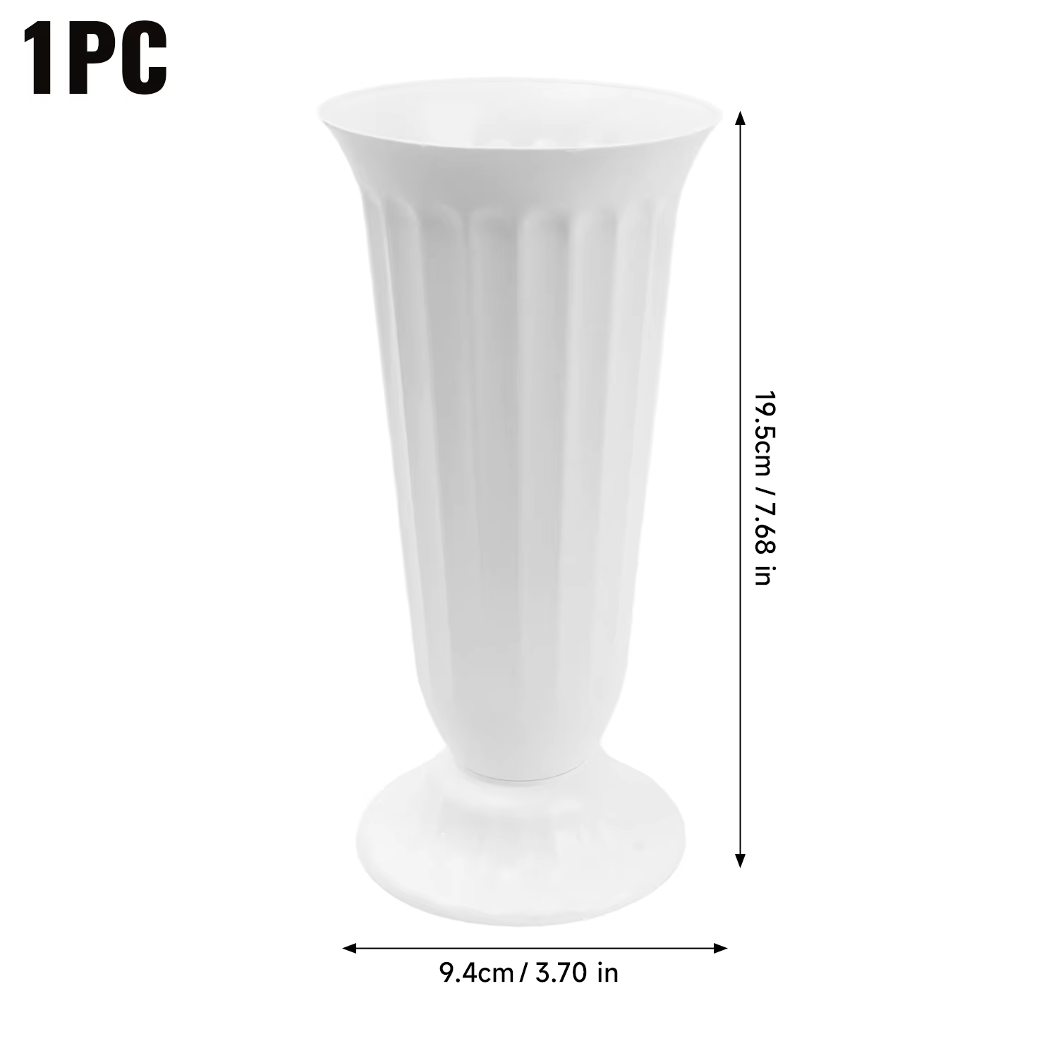 Vase en plastique pour plantes, pots d'arrangement floral, pot de fleurs décoratif pour bureau, déco