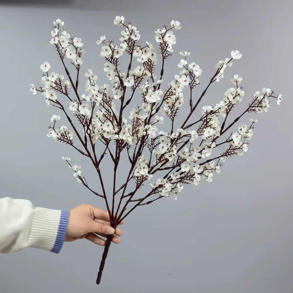 Plantes artificielles, pétales de soie, fleurs artificielles, longues tiges, design de branche, fleu