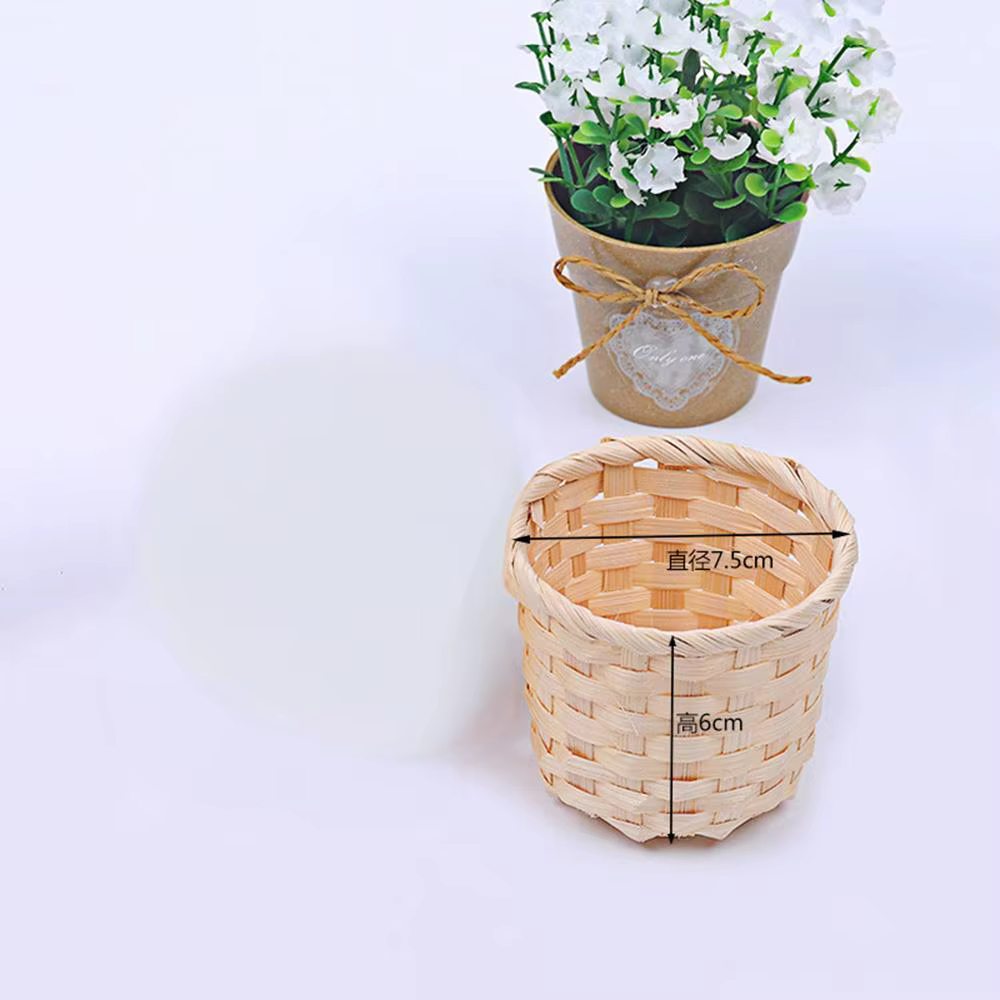 Mir de Rangement de Fleurs de Mariage Tissé à la Main avec Poignée, pour Fille, Maison, Pique-nique