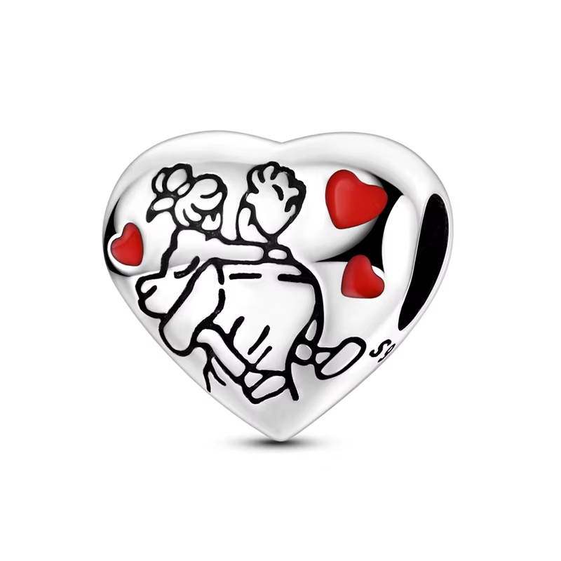 Breloques en argent sterling 925, pendentifs œil porte-bonheur et trèfle à quatre feuilles, compatib