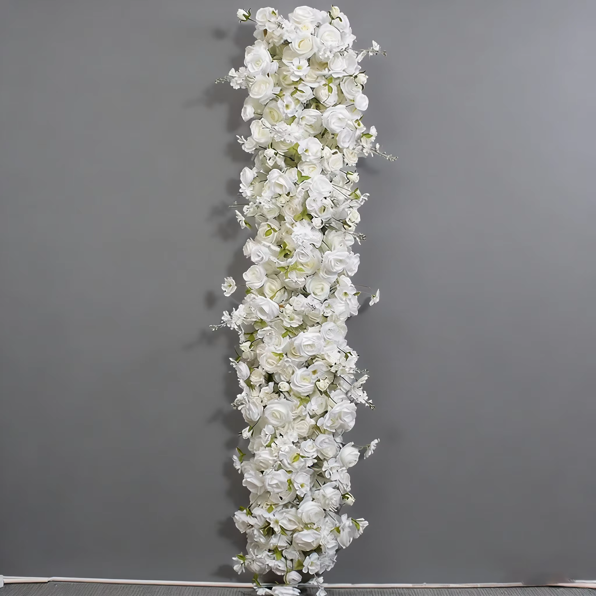 Uflower 1/2m blanc rouge Rose vert feuille chemin de Table canapé sol Arrangement floral mariage toi