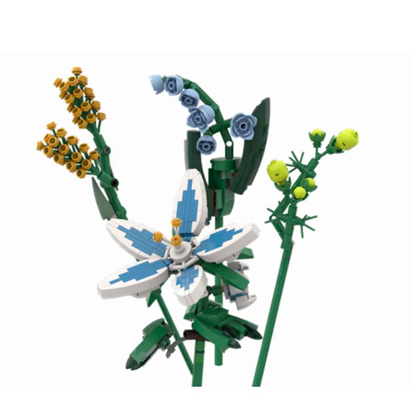 LEQUMOC Ideas Creative Flowers Bouquet Abutilon 405PCS Blocs de construction Jouets pour cadeaux de