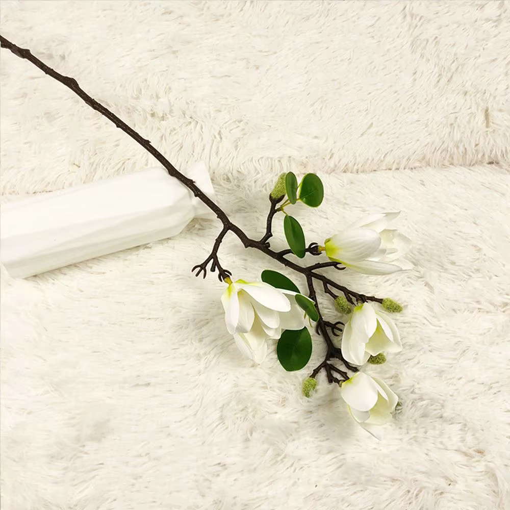 Bouquet de luxe fait main pour chambre et cour, avec feuilles, fleurs artificielles, fausses fleurs,