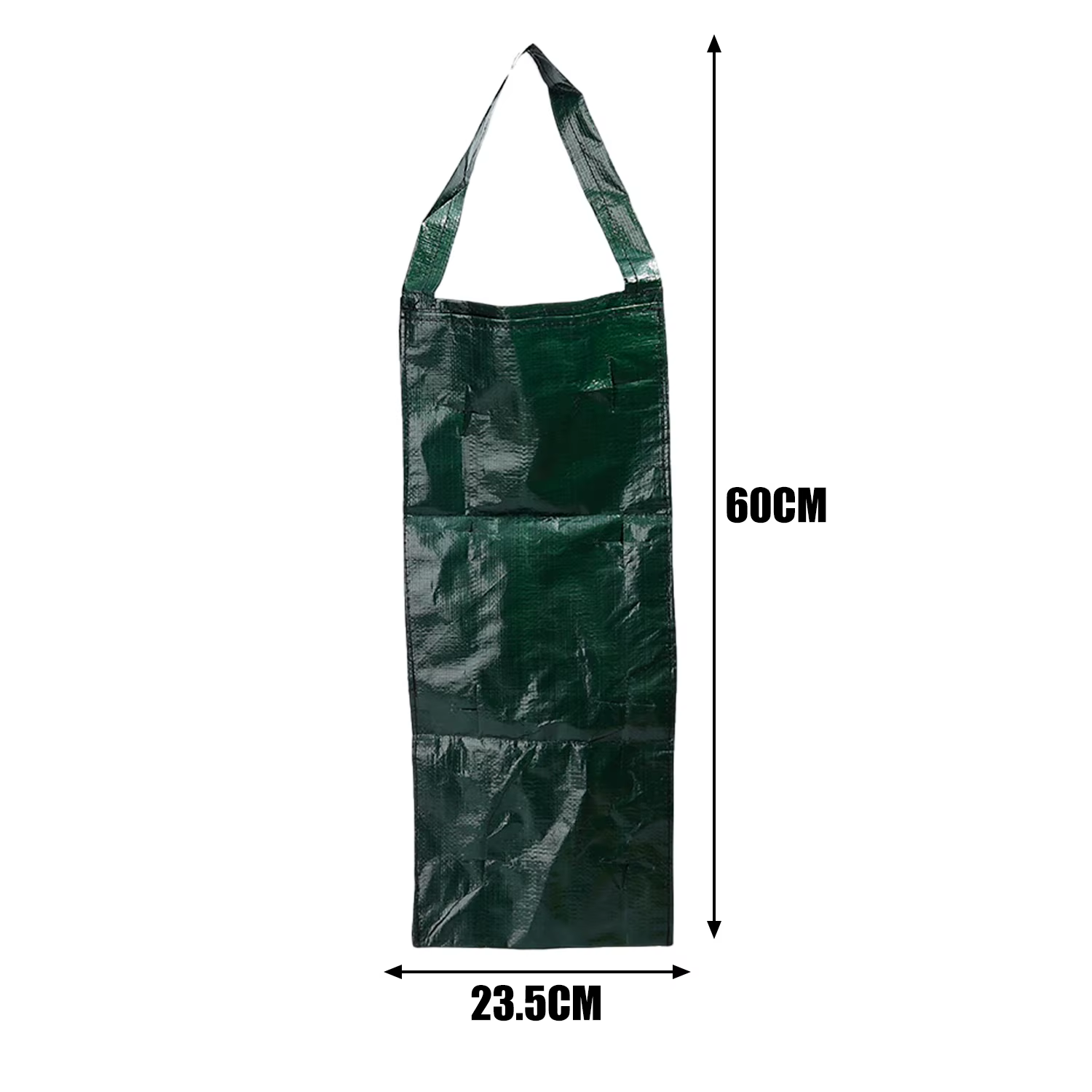 Sac de plantation de fraises suspendu, sac de culture de jardin PE dégradable, jardinière de fleurs