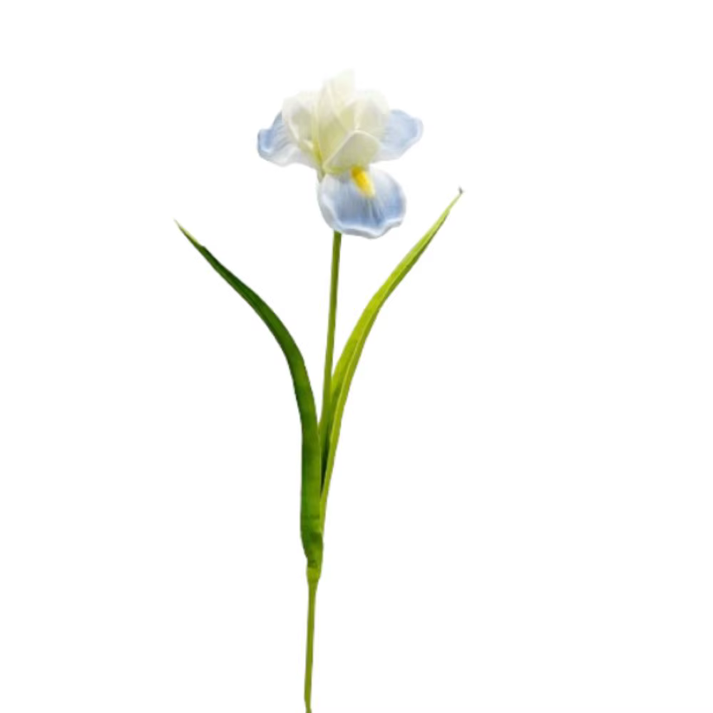 Branches de fleurs d'iris artificielles en PU, faites à la main, simulation de fleurs d'iris, fleurs