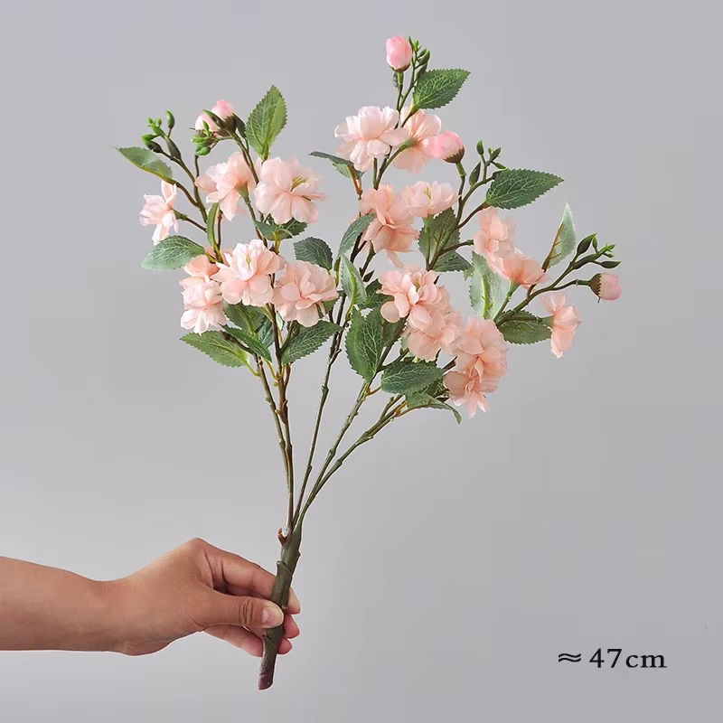 InjFlower-Bouquet de fleurs de camélia artificielles pour la décoration de la maison, salon, guide d