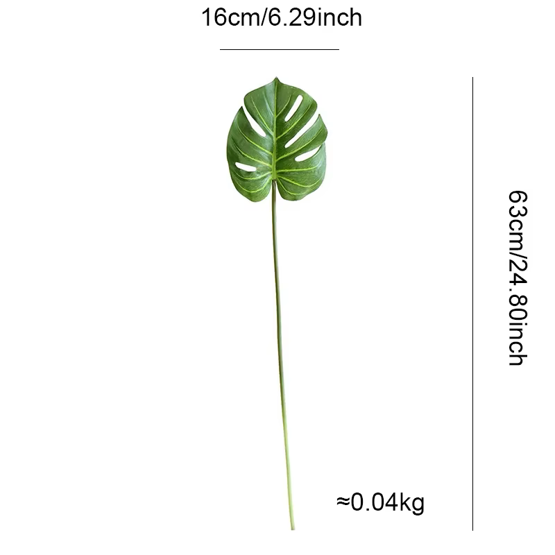 Plantes d'arbre vertes artificielles de 60 CM, feuilles de palmier, fausse branche tropicale, access