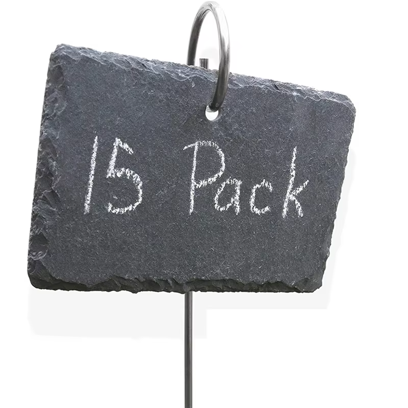 HLZS-étiquettes pour plantes en ardoise, marqueurs pour plantes de jardin, étiquettes pour herbes, a