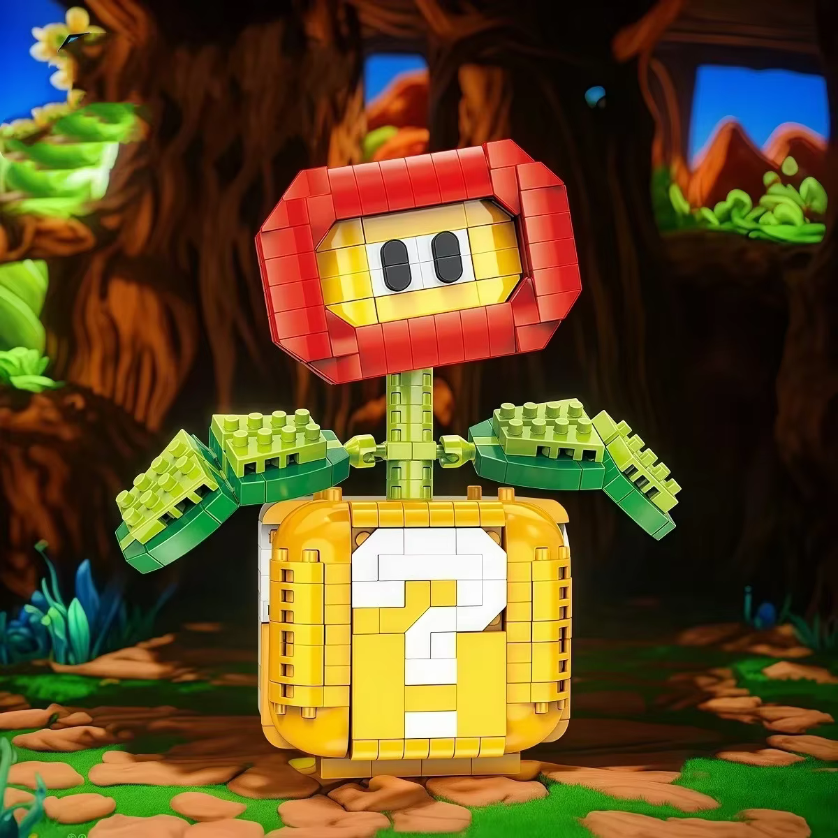 MOC-Tree Supers Chomper Flower Brothers Bouquet Perpetual Home Decoration Plant Potted Model Buildin