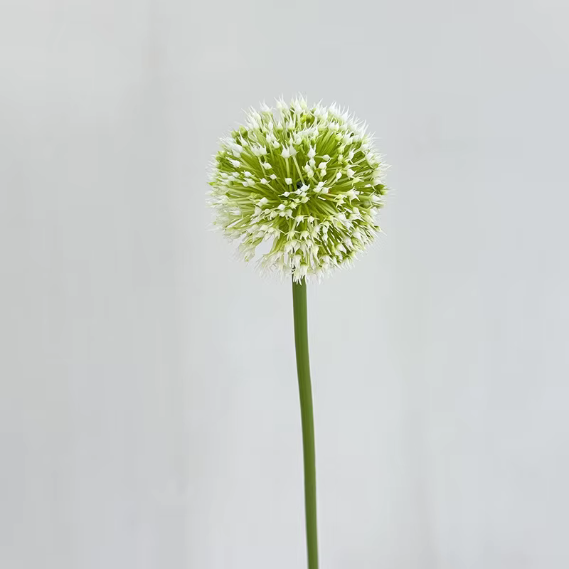 Tige de fleur d'alium artificielle 33 pouces, boule d'oignon en fausse fleur pour décoration de mari