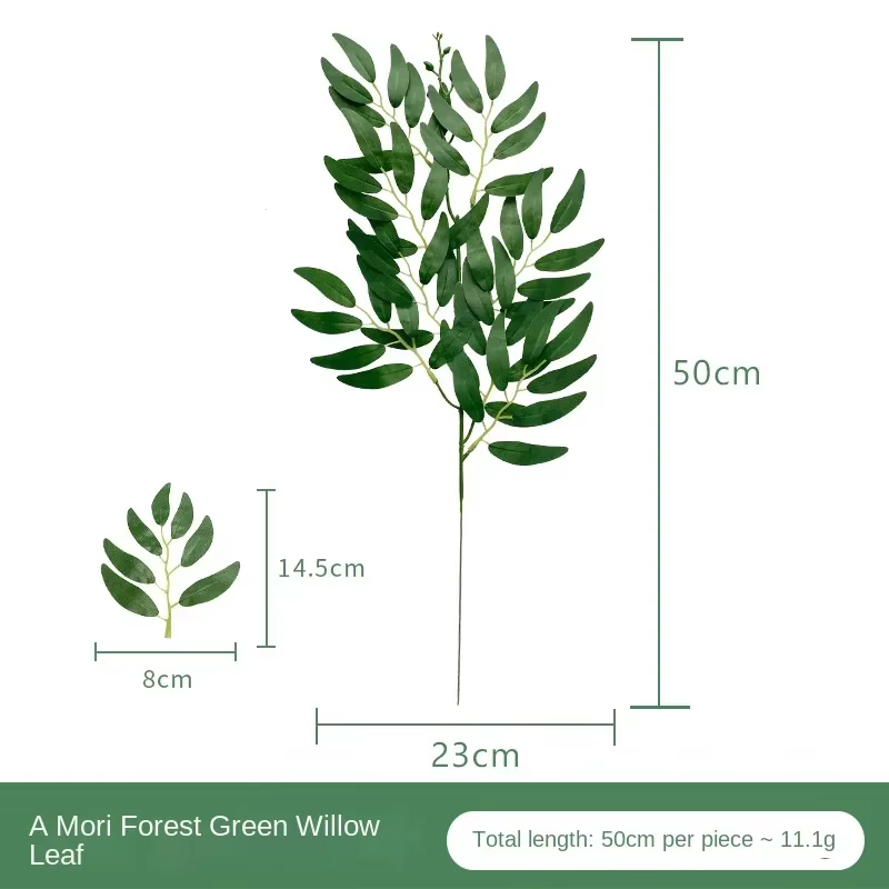 Plante verte artificielle, fausse feuille d'eucalyptus, accessoires d'arrangement floral, décoration