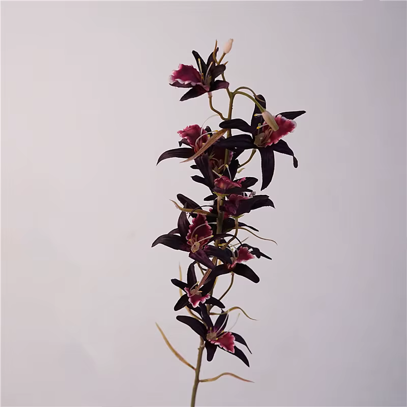 Branche de fleur d'orchidée Dendrobium de 81 cm, décoration de table de mariage, décoration de la ma