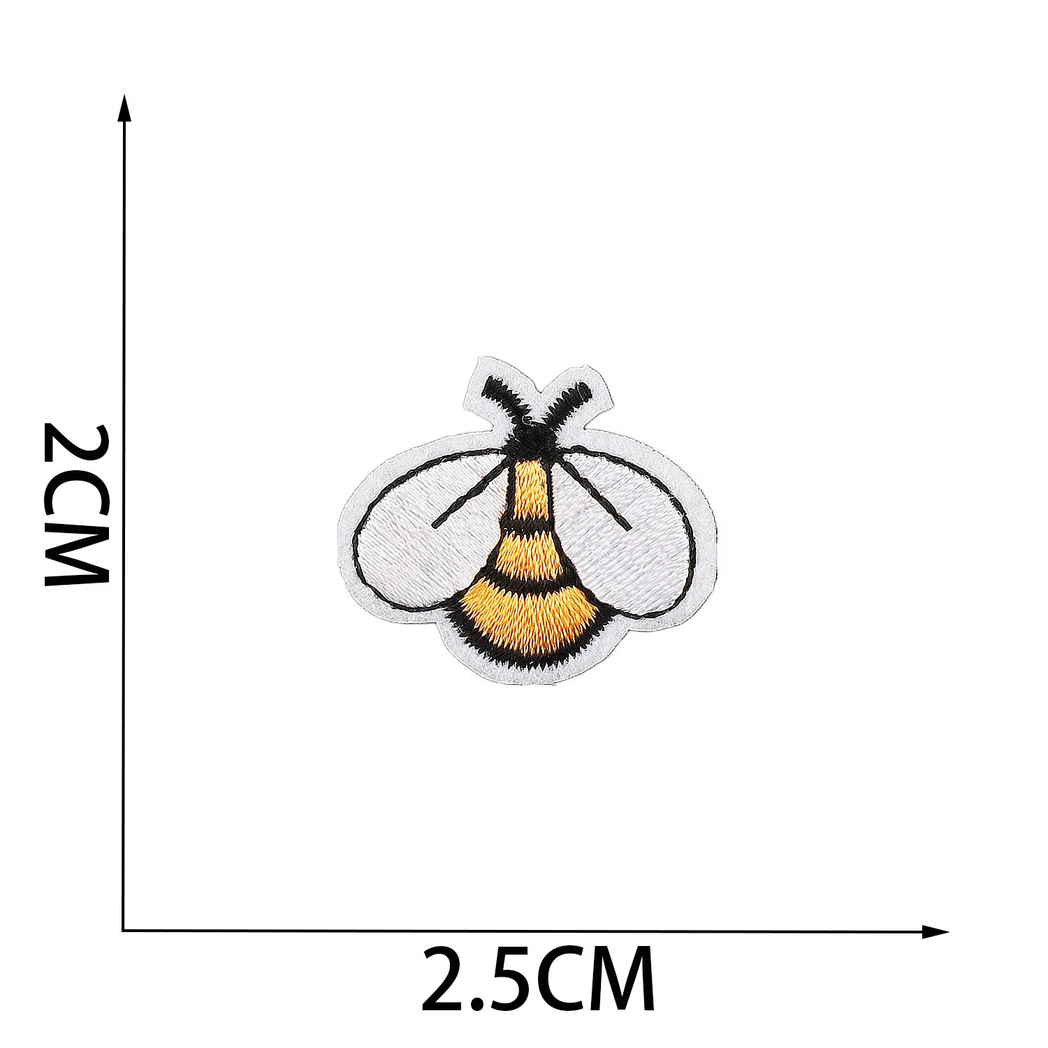 Différentes fleurs appliquées pour chemise robe bricolage dessin animé herbe abeille papillon fer su