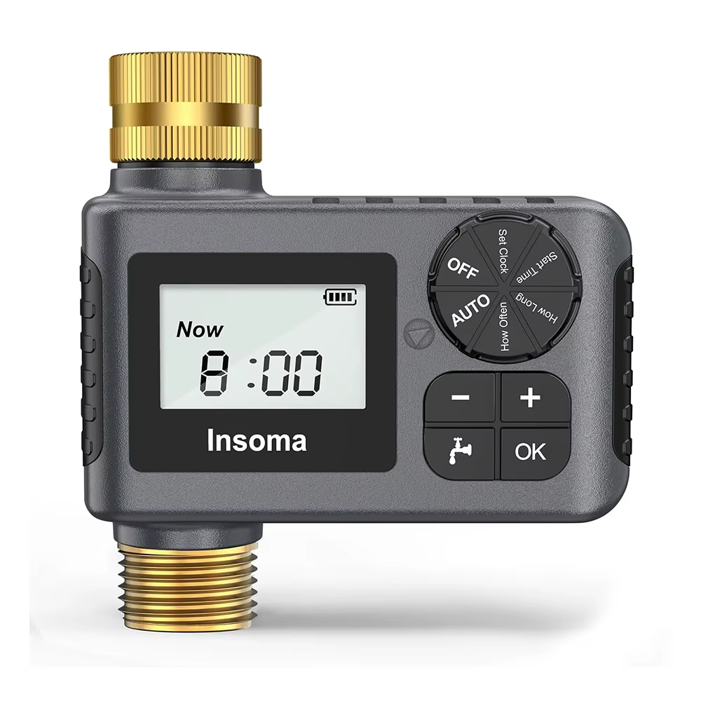 INSOMA-Système d'arrosage automatique, minuterie d'eau d'irrigation de jardin intelligente, avec per