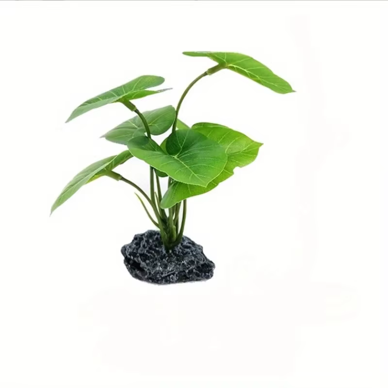 Plantes d'aquarium artificielles, feuilles flottantes réalistes, tige robuste, Terrariums pour Repti