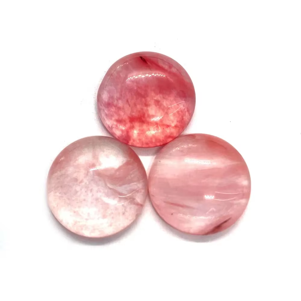 Perles de Cabochon rondes en pierre naturelle Malachite, sans trou, adaptées au bricolage, pendentif