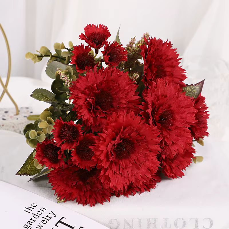 Fleur Artificielle de Tournesol, Chrysanthème Oke AI Parfumé, Détruire Andrgerbera, Accessoires de P
