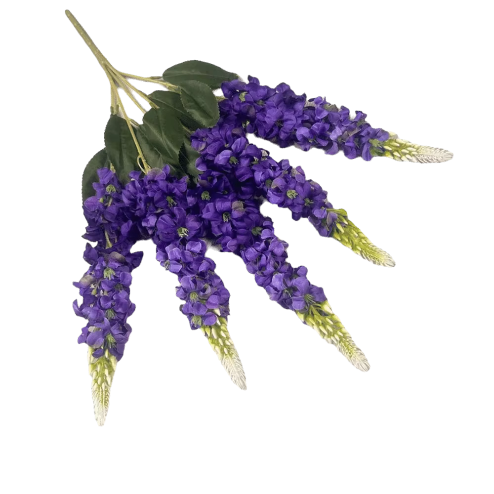 5 tiges de fleurs artificielles de jacinthe, pétales en soie multicolores, simulation de fleurs de g