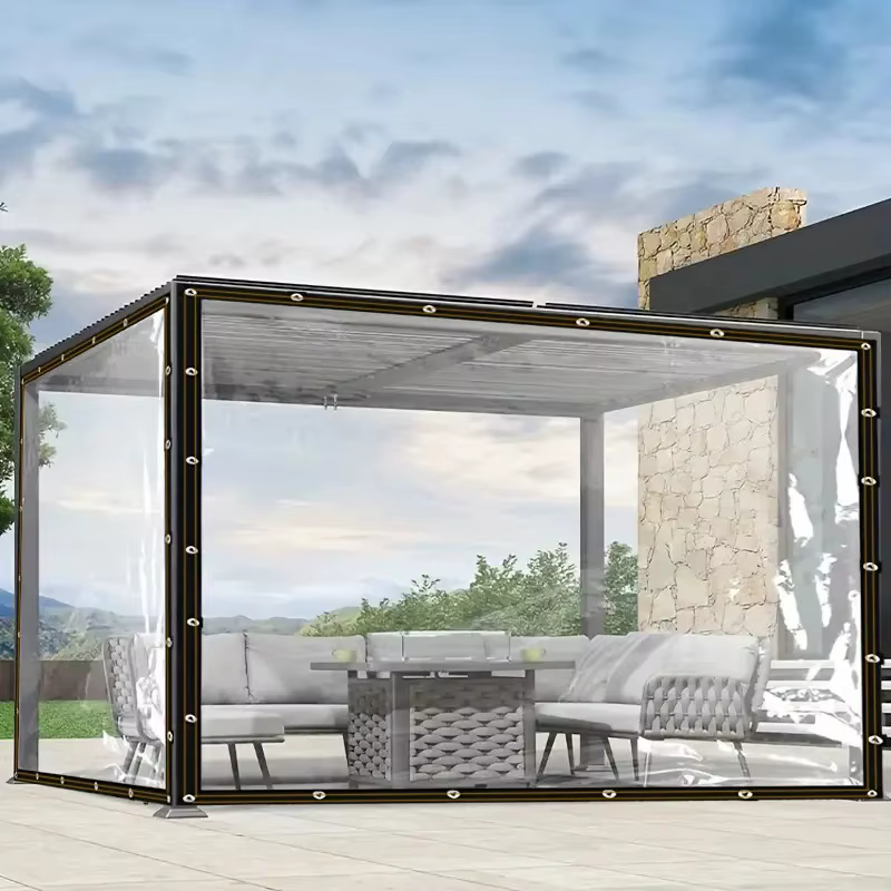 Bâche transparente en Film PE pour balcon, couverture pour plantes succulentes, tente Gazebo, auvent