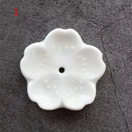Brûleur d'encens en fleurs de cerisier, décoration de maison en céramique, porte-bâton, encensoir d'