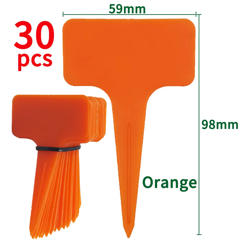 Étiquettes de plantes imperméables en plastique en forme de T, marqueur 59x98mm, pour semis de fleur