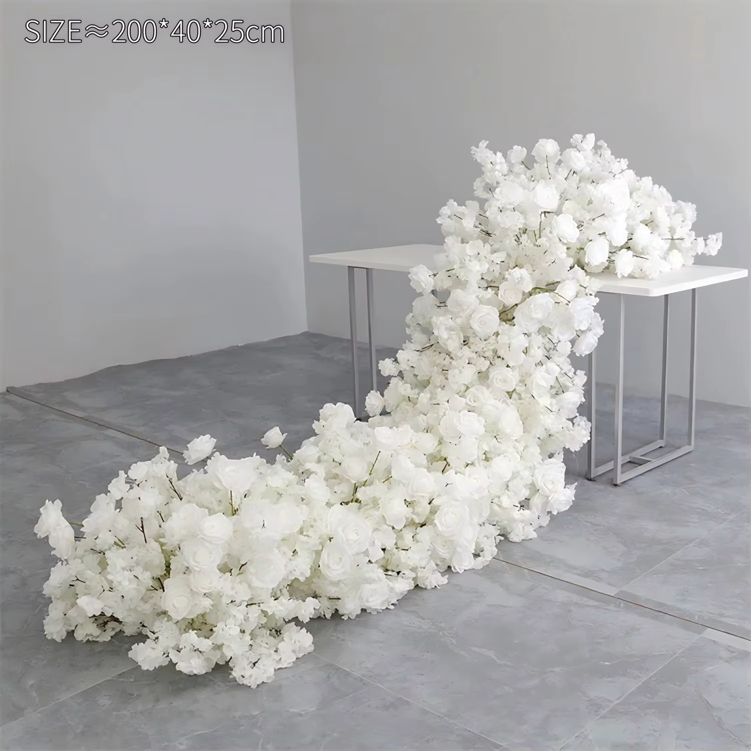 UFlower 200 cm fleur de cerisier artificielle fleur de fond de mariage décoration murale fête décora