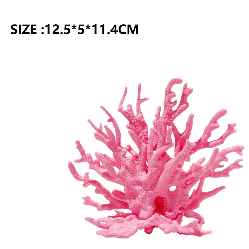 Décoration d'aquarium en fausse corail, plante aquatique en résine pour aquarium, simulation d'aquas